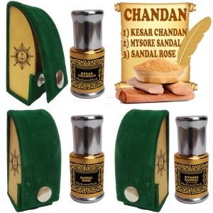 SANDALWOOD attars ( Mysore Sandal, Sandal Rose, Kesar Chandan) – Premium Quality